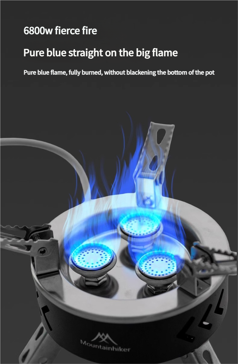 Réchaud à vapeur portable Senju à cinq cœurs, haute température, pour camping, eau bouillante et thé, idéal pour les voyages en voiture_voghion.com