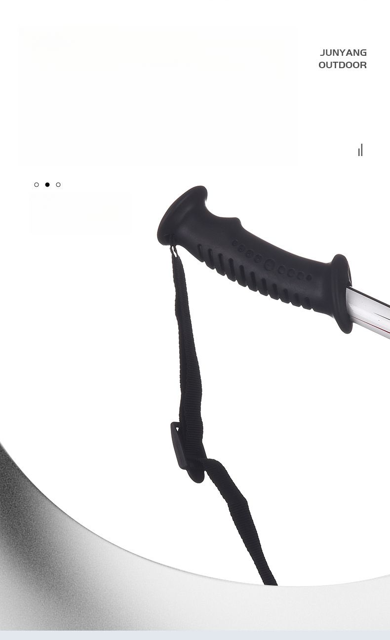 One Section Multifunctional Ultra-Light Aviation Aluminum Alloy Double Board Snow Ski Hiking Climbing Pole_voghion.com