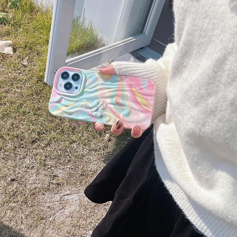 Mobiltelefon tok maszatolós sorozatú vízmatricák, iPhone 15-höz, Apple 14Promax Skin Feel 13-hoz, határokon átnyúló nagykereskedelem_voghion.com