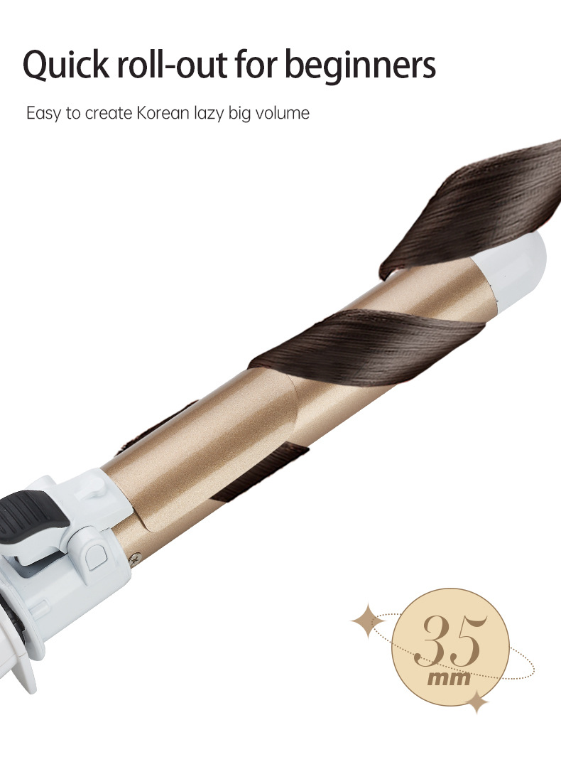 fully automatic rotating electric curling iron automatic curling iron large curling iron large wave curling hair_voghion.com