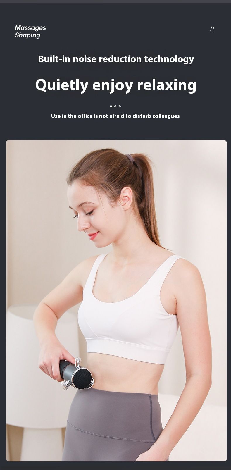 Professional Grade Massager Intelligent Variable Speed Vibration Electric Fascia Muscle Relaxation Gun_voghion.com