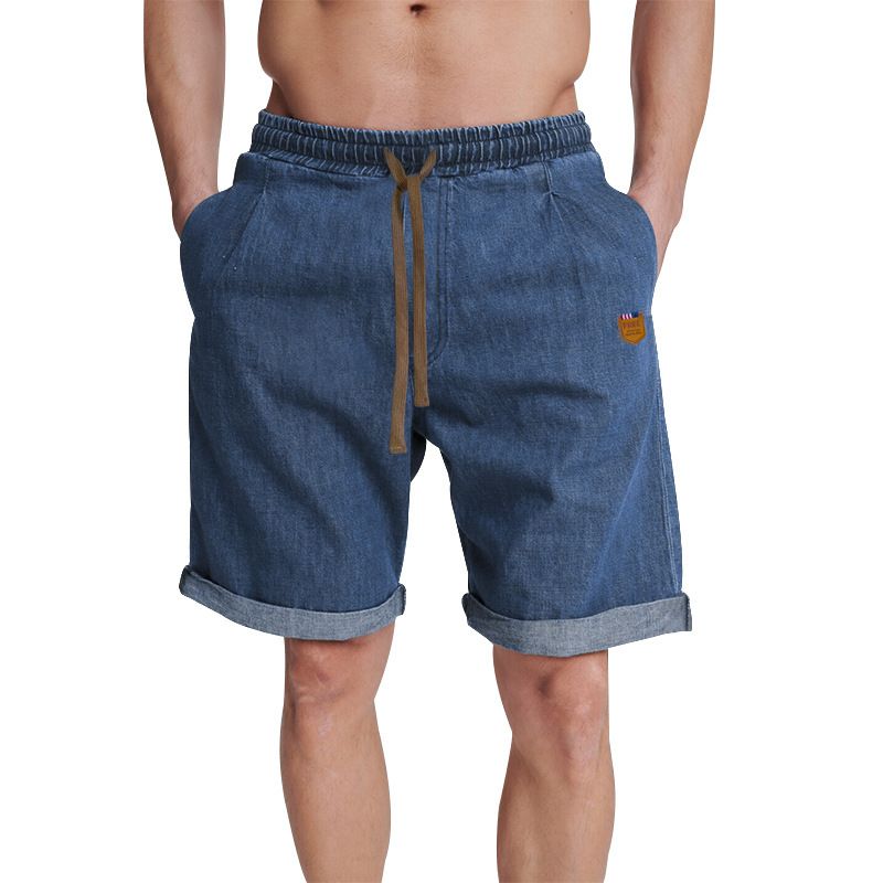 Short d'été décontracté pour homme, entièrement en coton, de qualité imbattable, capri de sport imprimé tendance, grande taille_voghion.com