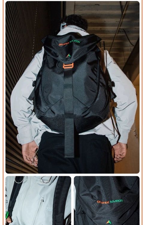 Shield Mark Outdoor Functional Sports Nylon Waterproof Schoolbag_voghion.com