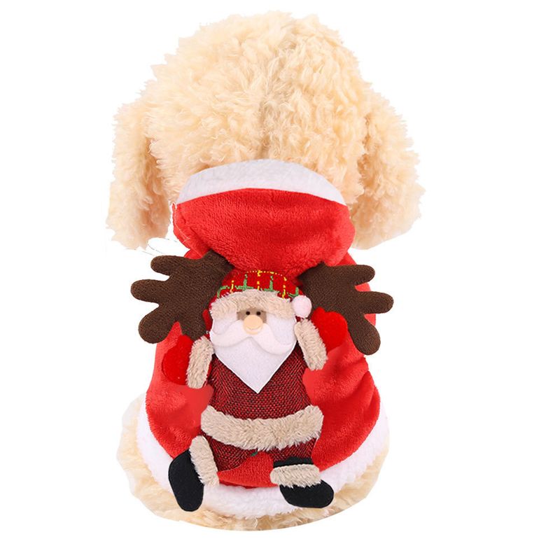 Vêtements de Noël pour animaux de compagnie, fournitures chaudes d'automne et d'hiver pour chats, vêtements en flanelle pour chiens et élans, vêtements pour animaux de compagnie_voghion.com