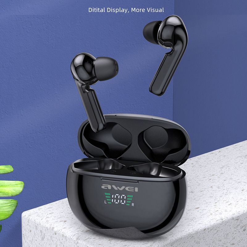 Kompaktní stereo lehká sluchátka Bluetooth V5.0 pro poslech hudby_voghion.com