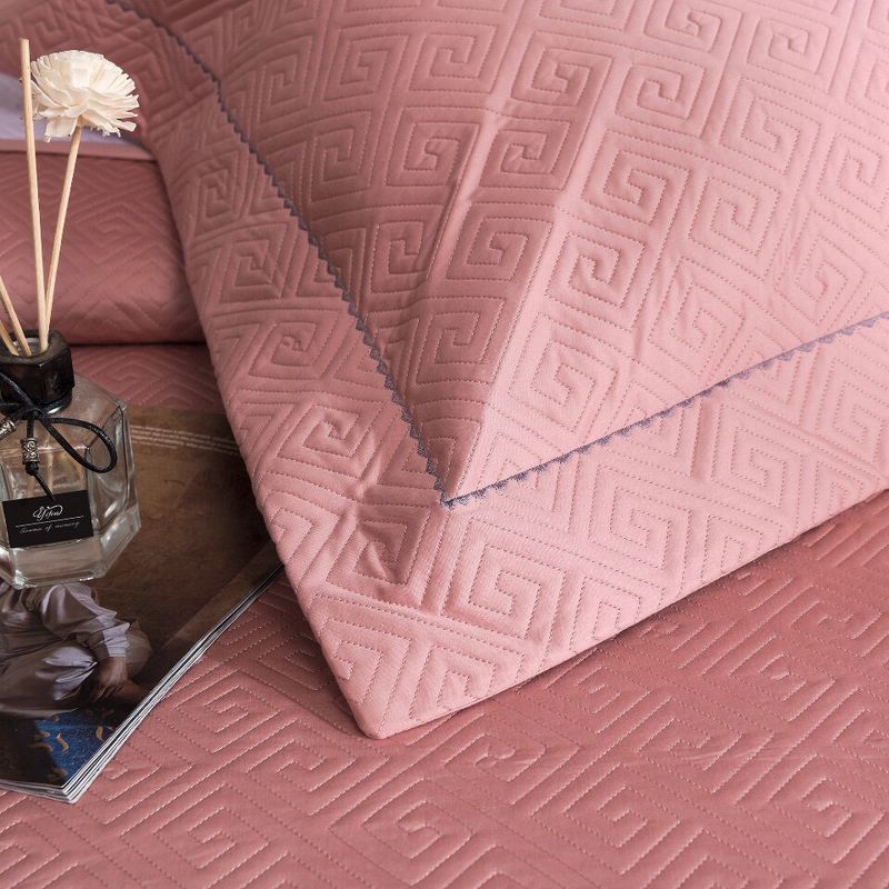 Copriletto in cotone di alta qualità, 100 pezzi, set da tre pezzi, trapuntato in cotone a fibra lunga, lenzuolo trapuntato in puro cotone, trapuntato da 1,8 m._voghion.com