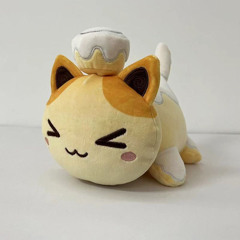 Aphmau Meows Cat Plush Toy Soft Meemeow Stuffed Donut Cat Plushes Kawaii French Fry Cheeseburger Food Plush Doll Christmas Gifts_voghion.com