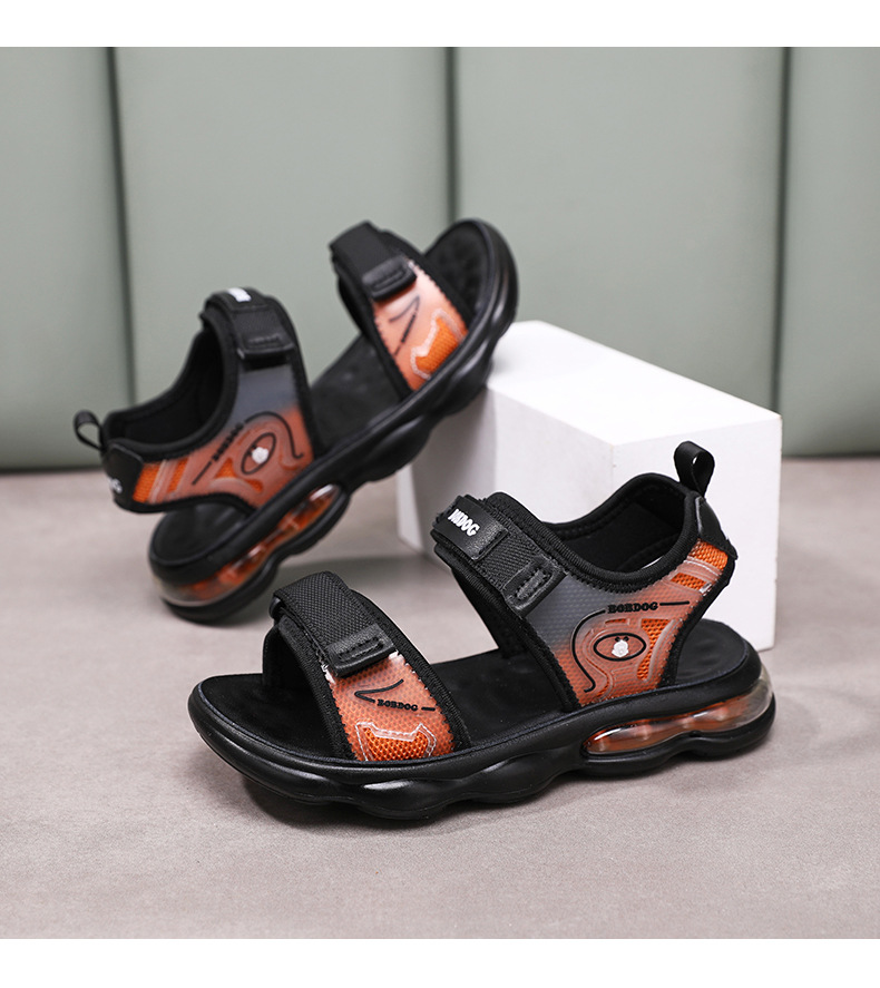 Mother&Kids Boys' shoes Summer light cushioned beach shoes for kids with soft soles open-toed sandals for kids_voghion.com