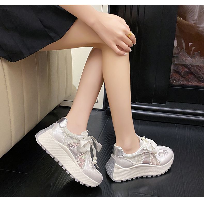 Women's Shoes Raise Breathable Thick Sole Casual Color Matching Travel Shoes_voghion.com
