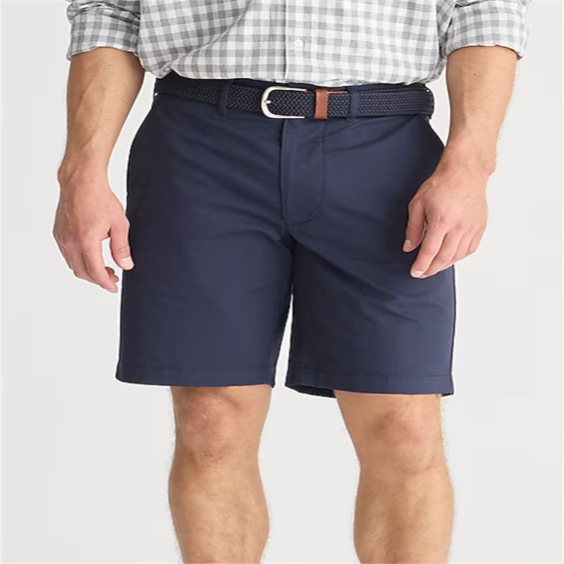 Short d'été ample et décontracté pour homme, couleur unie, avec poches inclinées, taille moyenne_voghion.com