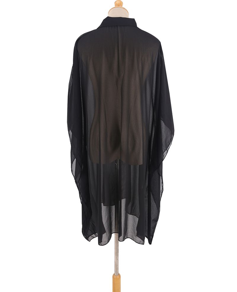 "Lightweight Sun Protection Jacket – Loose Fit Beach Cover-Up With Five-Point Sleeve For Swimwear & Vacation"_voghion.com