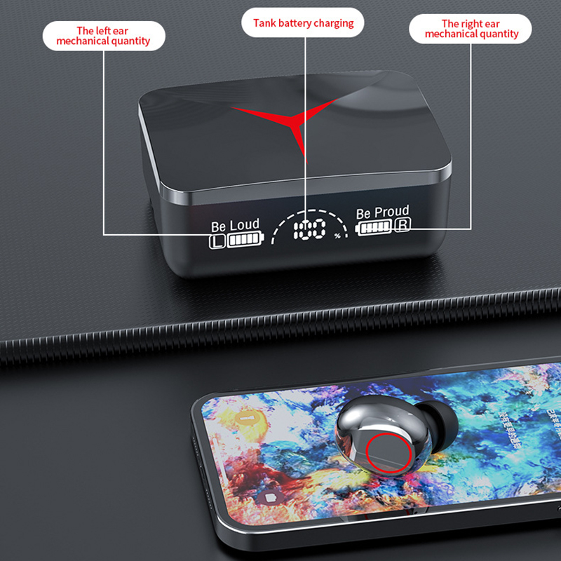 M90 TWS Cuffie wireless Auricolari da gioco Bluetooth 5.3 Auricolari sportivi Cuffie musicali_voghion.com