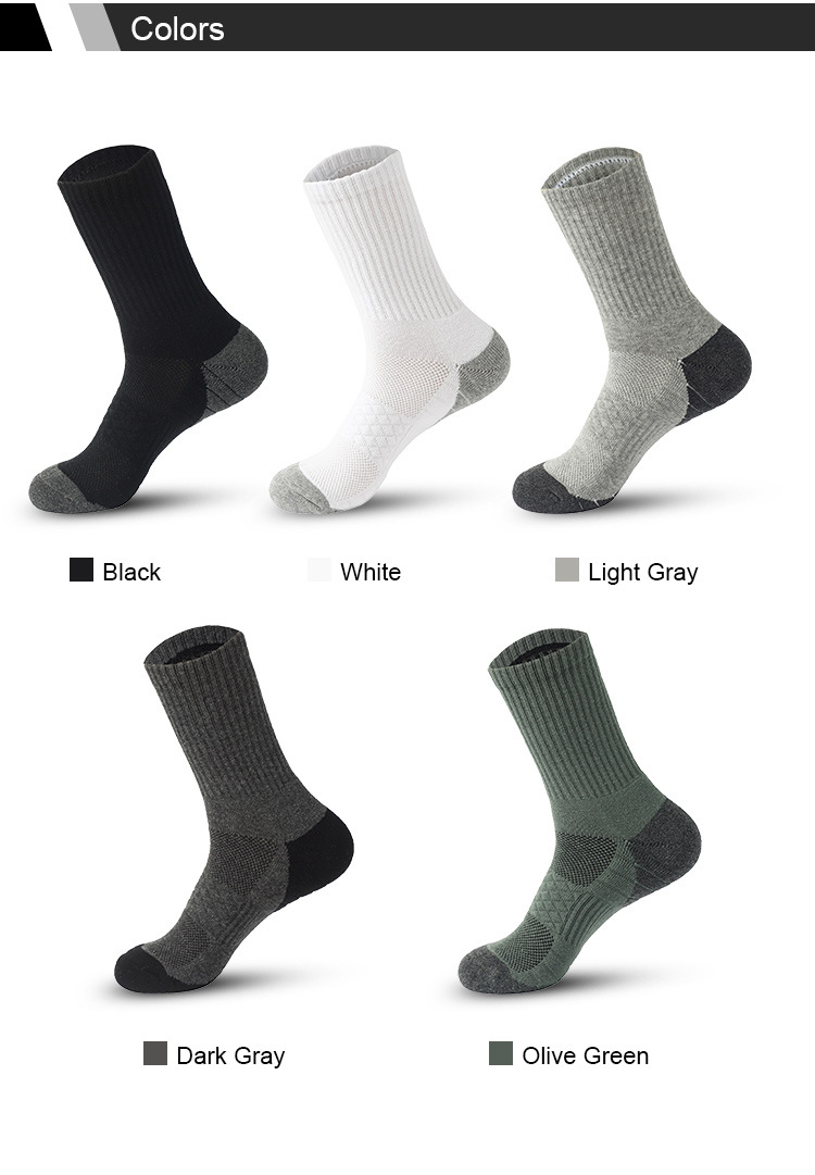 Solid Color Mid Length Sweat Absorbing Deodorizing Towel Thickened Autumn Winter Cotton , Running And Sports Men's_voghion.com
