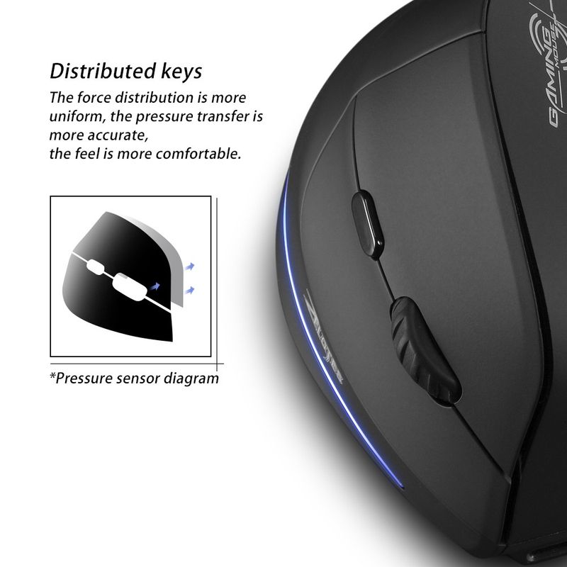 Digitex Digitex Master F35 Vertical Spiral Charging Mode Laptop Anti-Hand Office Wireless Mouse_voghion.com