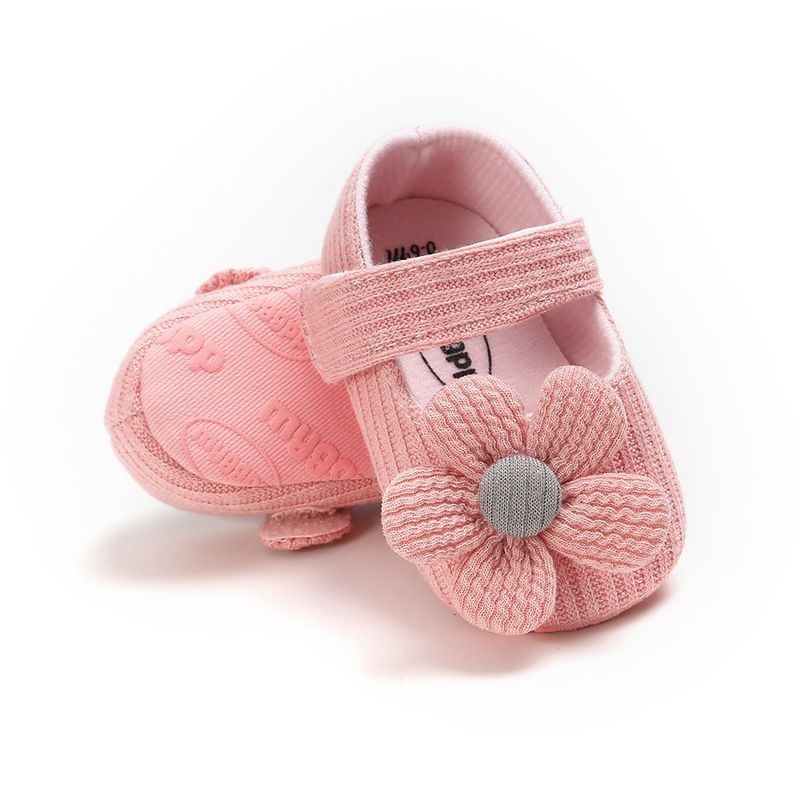 Weiche Sohle Blume Pre-Walking Niedlichen Stil Mädchen Baby Tuch Wanderschuhe_voghion.com