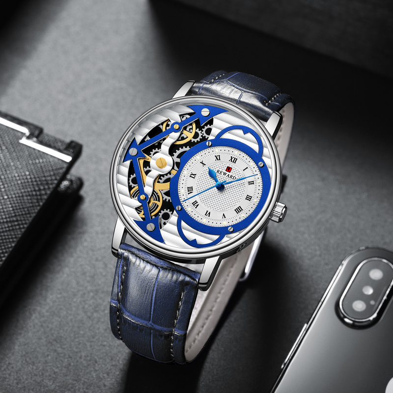 REWARD63101 Waterdicht quartz herenhorloge met riem_voghion.com