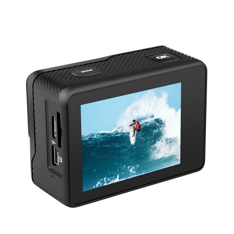 4K HD Sportsmotorcykelhjelm Landevejscykeloptager For- og bagkamera med dobbelt farve WiFi-berøringsskærm_voghion.com