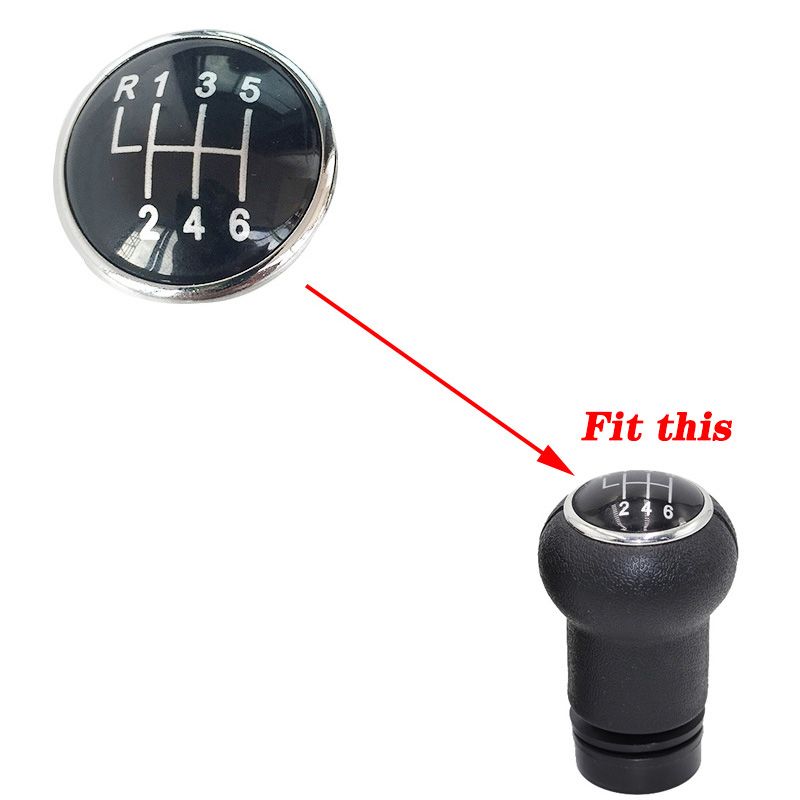 Nieuwe 6-versnellingspookknopdop Chrome-badge voor Passat 2005-2014 3C0711144A_voghion.com