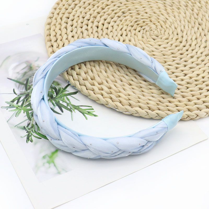 Fascia per capelli in spugna da donna, novità inverno 2025, fascia per capelli lavabile, corona alta, accessori con diamanti scintillanti, trecce per capelli_voghion.com