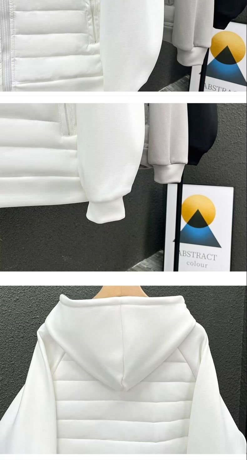 "Leichte Winterjacke für Herren – Slim Fit Steppmantel mit Kapuze und durchgehendem Futter (Polyesterfüllung, Urban Streetwear Essential)"_voghion.com
