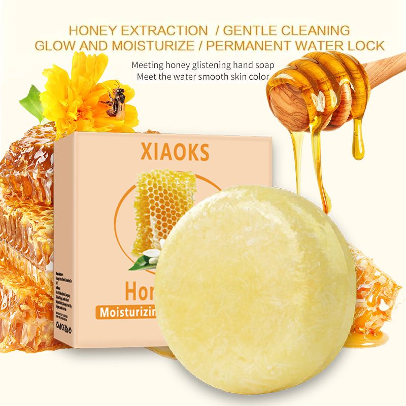 Sapone profumato al miele, pulizia naturale profonda del viso, bagno, sapone fatto a mano per la pelle sensibile maschile e femminile_voghion.com