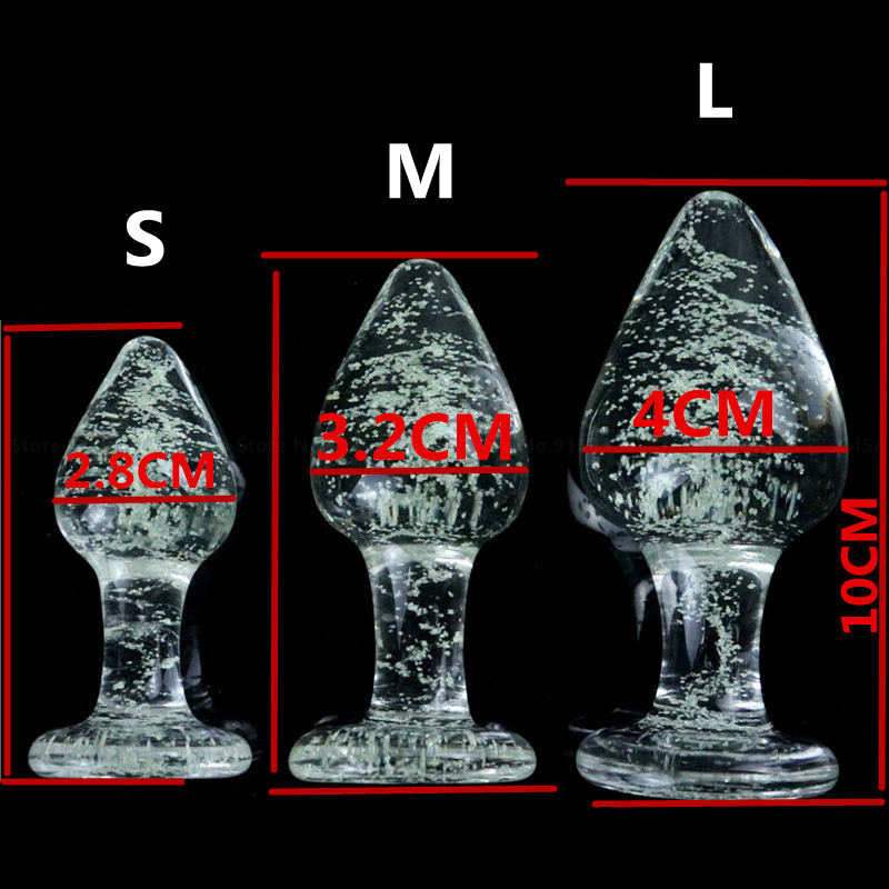 Analspielzeug aus Glas für Frauen und Männer, leuchtender Buttplug aus Glas, kleines Analsexspielzeug, Prostatamassage, Buttplug, Plug für Erwachsene_voghion.com