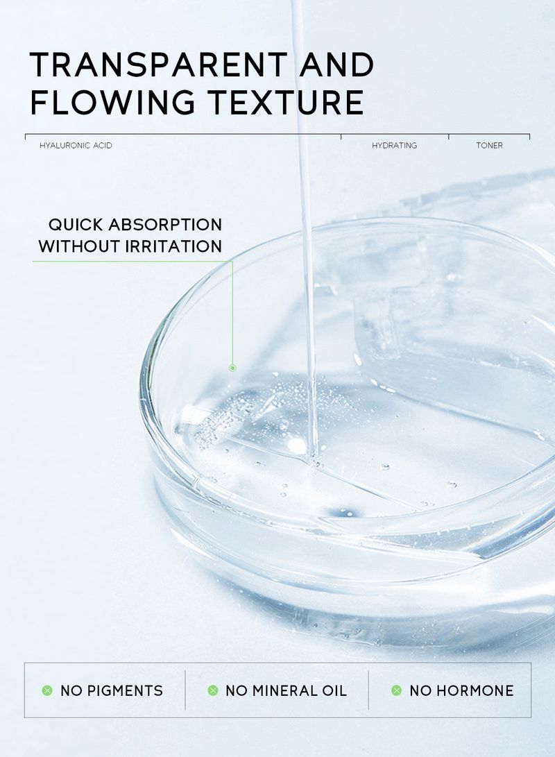 Toners QUIYUM Hyaluronic Acid Toner 100ml Hydrating, Moisturizing, Nourishing, Delicate Pores_voghion.com