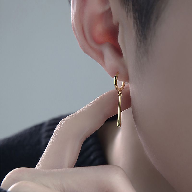 Solon Single Stud voor dames en heren 2023 Nieuwe trend High-end luxe eenvoudige oorbellen_voghion.com