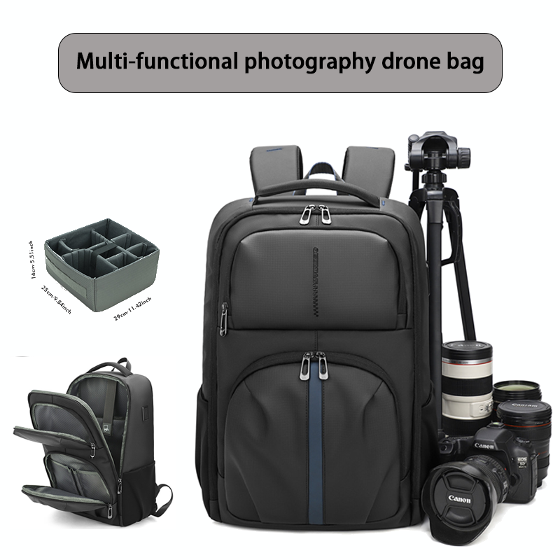 Large-Capacity Waterproof USB Backpack Multi-Functional Travel Bag For Outdoor Fashionable Camera Drone Charging_voghion.com