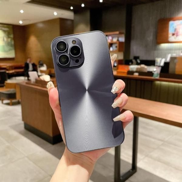 1PC  Luxury Bling Aurora Solid Color Phone Case For Phone 11 12 13 14 15 Pro Max Plus Slim Matte Shockproof Lens Protective Cover_voghion.com