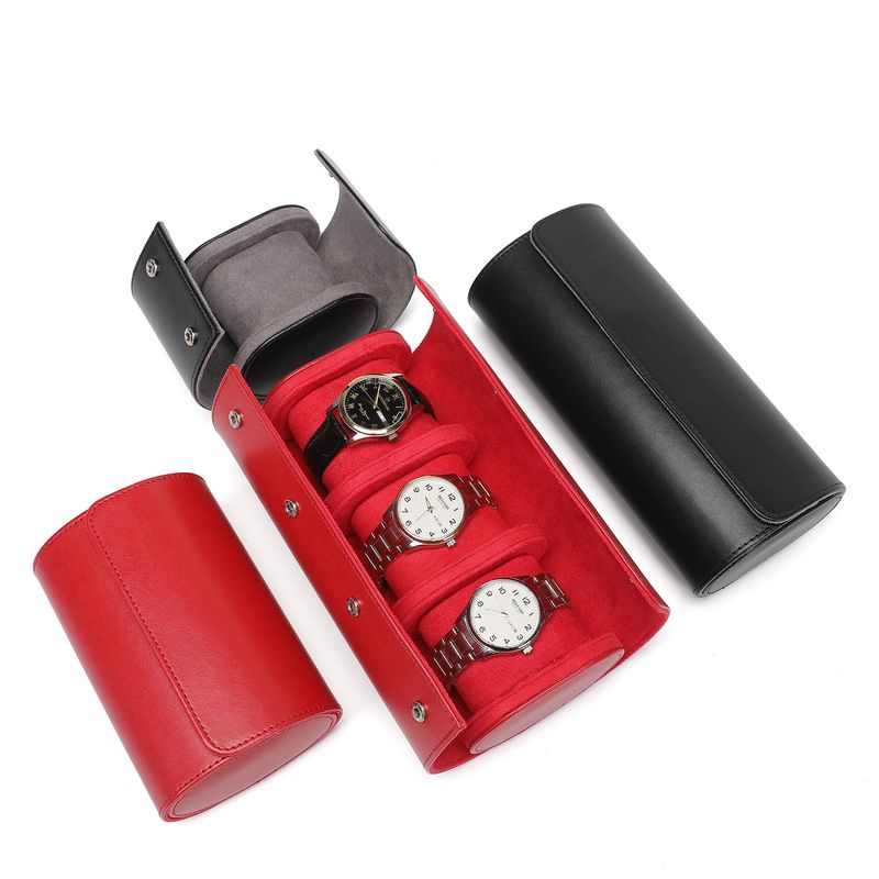 Pu Leather Watch Storage Box 1 2 3 Watch Multi-position High-end Travel Watch Box Bracelet Box Portable Watch Box_voghion.com