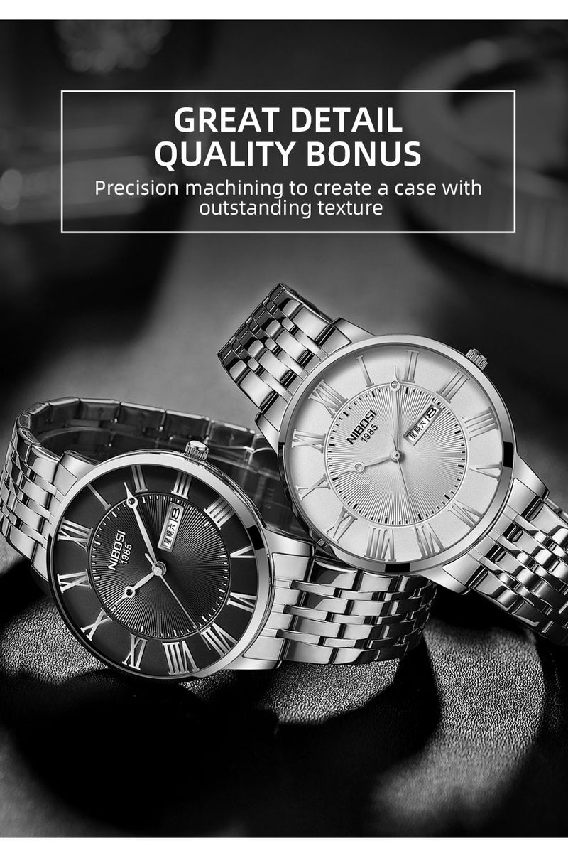 NIBOSI Fashion Simple Men Watch Slim Steel Week Date Waterproof Gold Watch For Men Quartz Business Watch Orologio Relogio Masculino_voghion.com