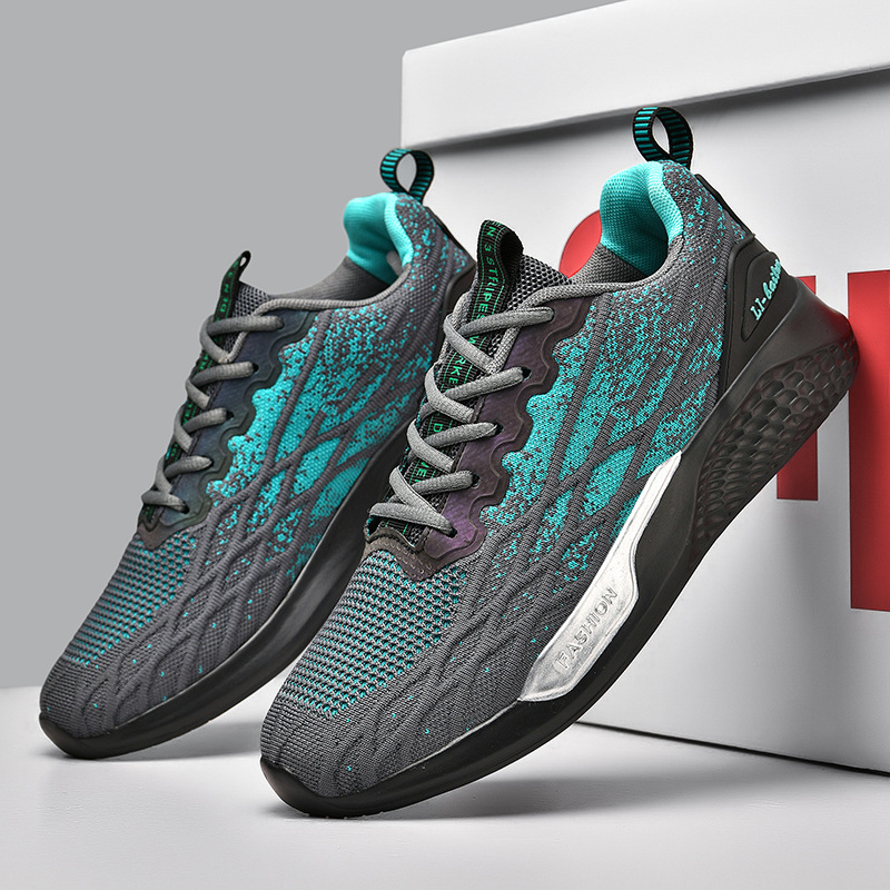 Scarpe da corsa sportive casual ultraleggere alla moda da uomo in rete primaverile_voghion.com