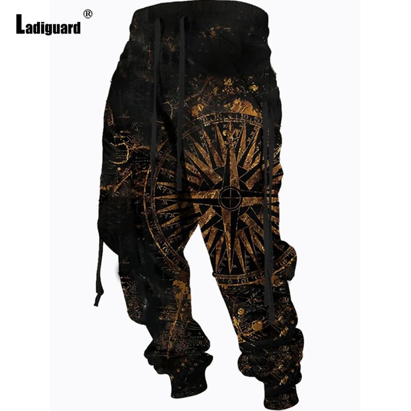 Plus Size 6xl Men Casual Elastic Waist Gothic Skull Print Trouser Mens Fashion Hip Hop Sweatpan Men's Stand Pocket_voghion.com