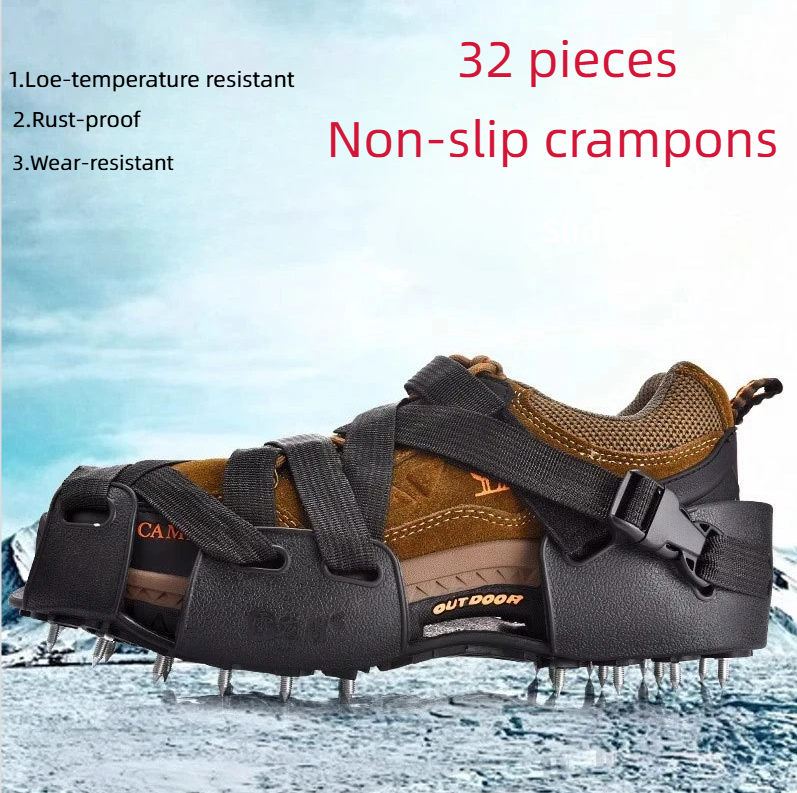 Pinze da esterno per arrampicata, copriscarpe antiscivolo, anticaduta professionali, pinze per pesca sul ghiaccio, artigli da neve_voghion.com