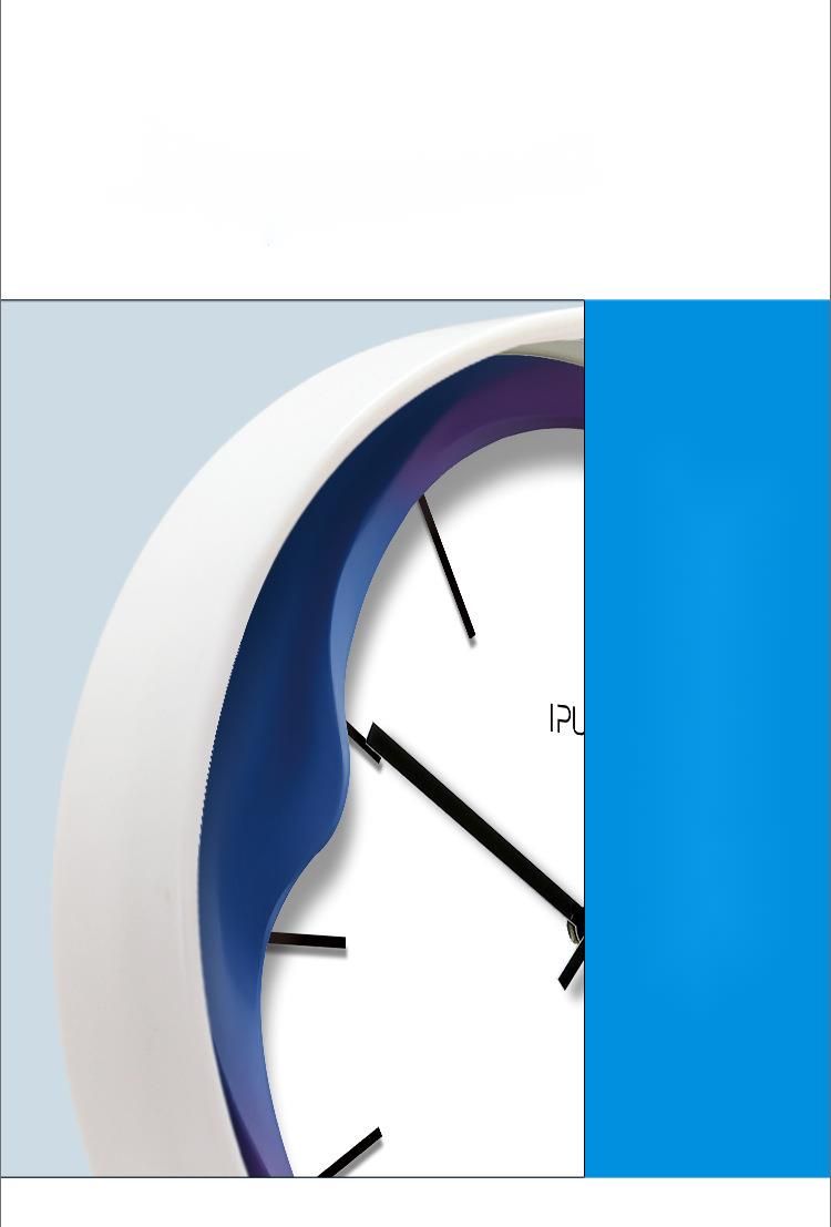 Yipula 7027 Living Room Simple Wall Home Personalized Creative Style Wall-Mounted Silent Quartz Clock_voghion.com