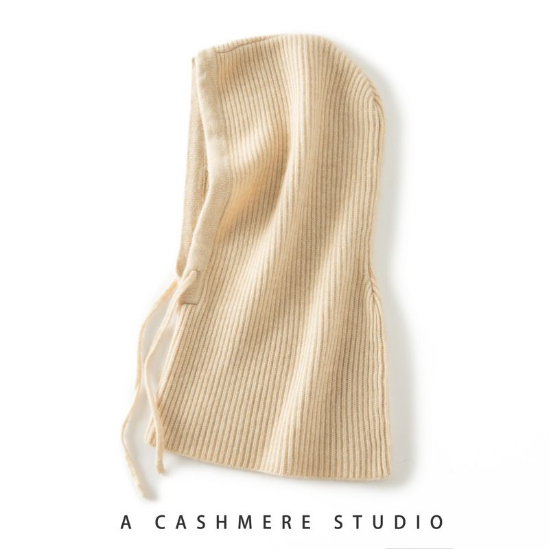 Cashe Wool Hat Sciarpa Combo per Donna, Spessa, Protezione per le Orecchie in Maglia Calda per Autunno e Inverno con Cappuccio e Collo_voghion.com