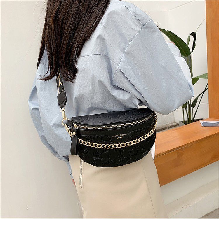 2021 nuova tendenza moda spalla tracolla catena in rilievo borsa a mano marsupio per donna_voghion.com