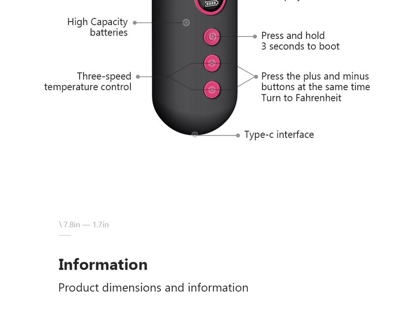 Støbeværktøj trådløs hårglattekam negative ioner mini bærbar fluffy krøllejern glat dobbelt formål hårglattekam negative ioner_voghion.com