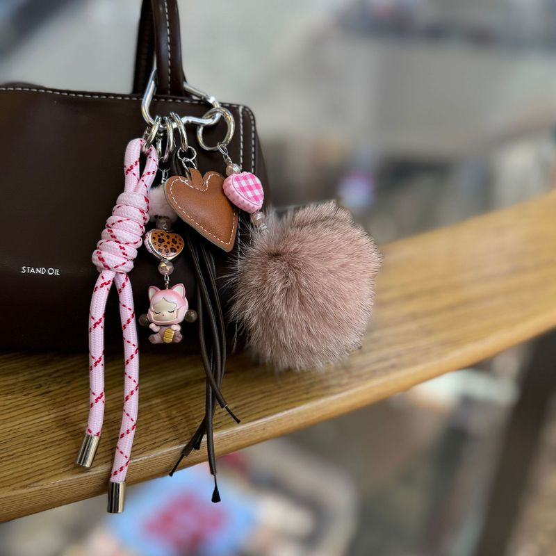 Bag Charms Plush Bag Pendant Cute Doll Pendant High Value Keychain Accessories_voghion.com