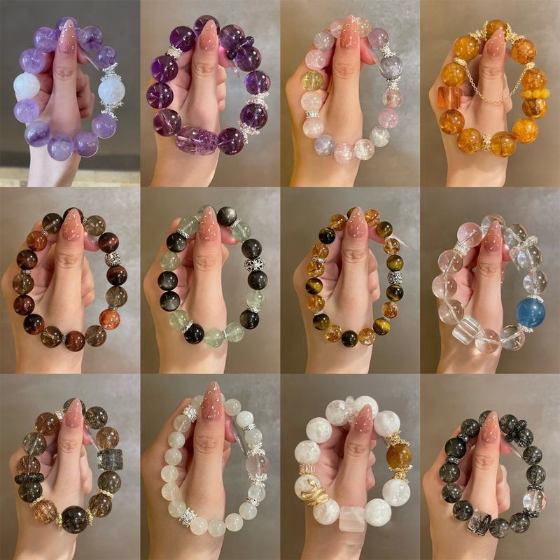 Natürliches Phantom-Amethyst-Armband Light 2025 High-End-Aquamarin-weißer Kristall-Modeschmuck für Frauen_voghion.com