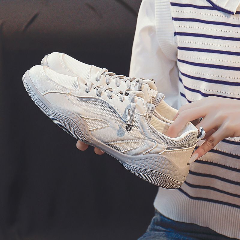 Ins koreanische Version von Forrest Gump Schuhe weibliche Flut 2024 Sommer atmungsaktive neue Studentin Laufsportschuhe kleine weiße Schuhe weibliche_voghion.com