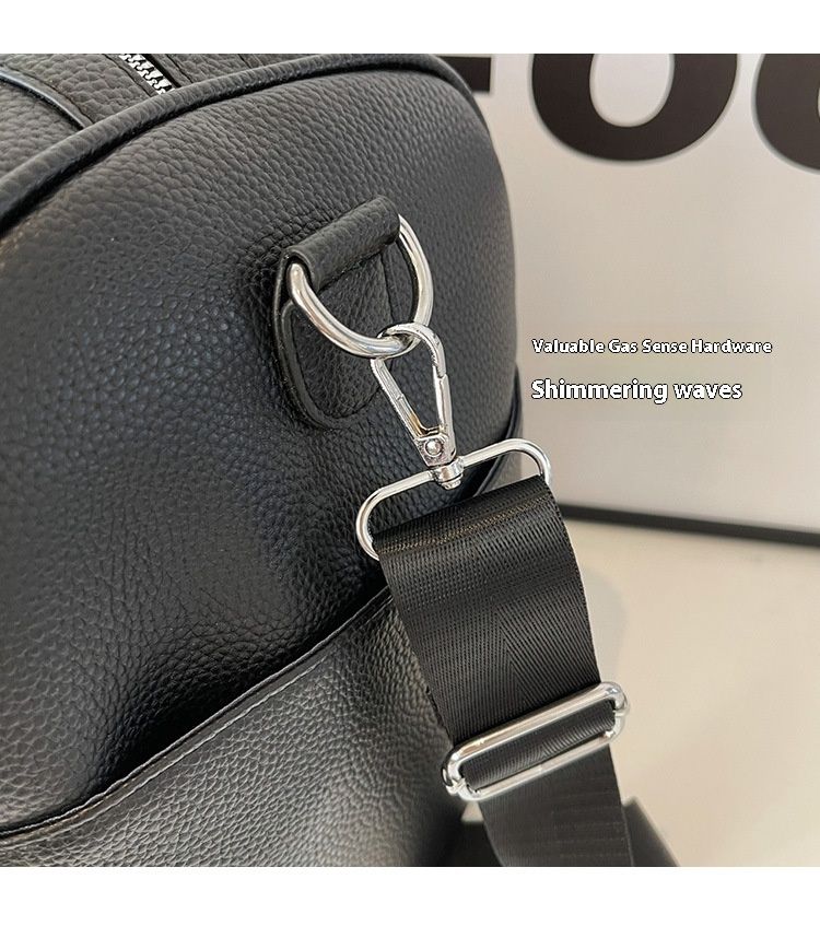 Kostengünstige Leder-Fitness-Frauen-koreanische Cross-Body-Sport-Minimalist-Briefgepäck-Reisetasche mit großer Kapazität_voghion.com