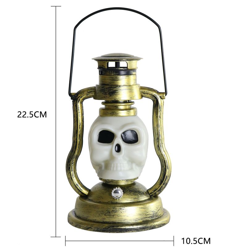 Cross Border Skull Pumpkin Lantern Halloween Battery Lantern Outdoor Garden Camping LED Portable Kerosene Lamp_voghion.com