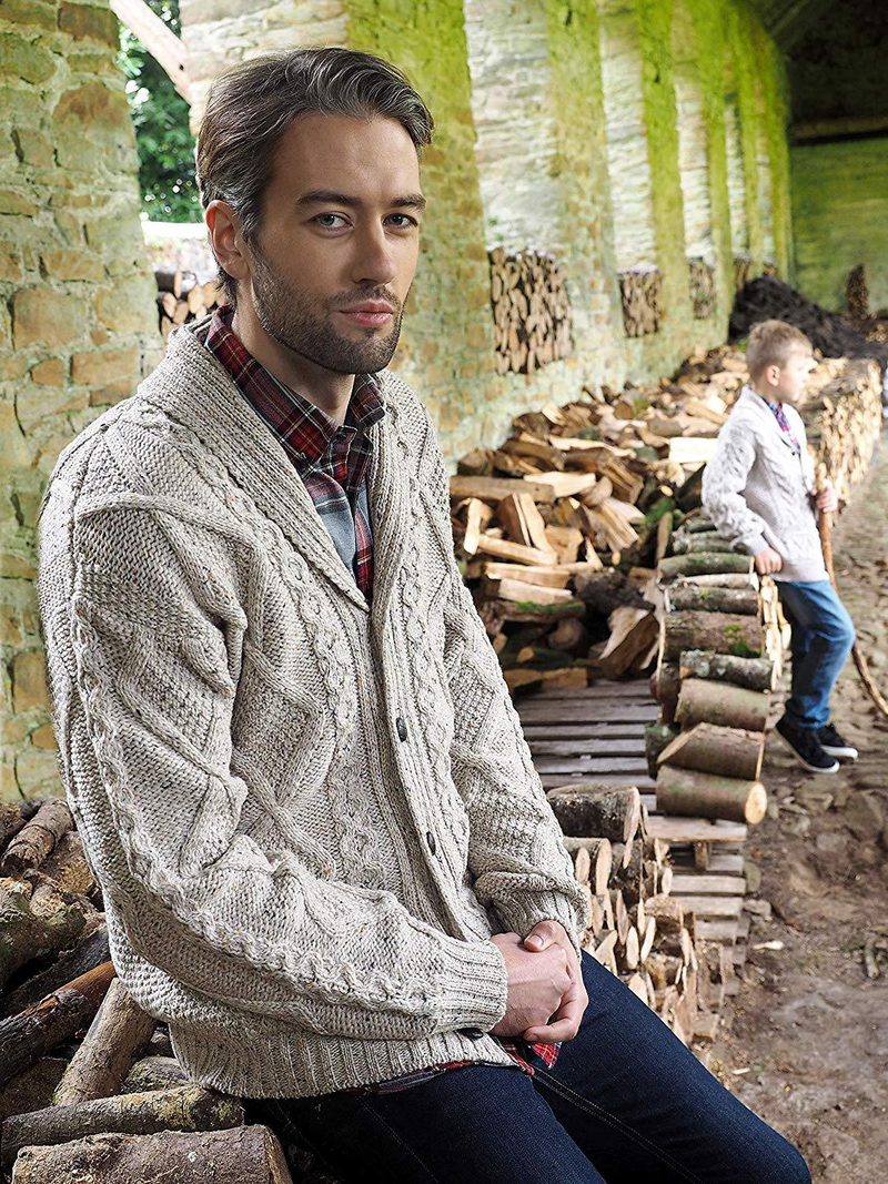 Slim-Fit-Cardigan für Herren – Langärmliger Mantel aus Acrylstrick mit offener Vorderseite, gerippter Saum, unverzichtbar für den urbanen Winter_voghion.com