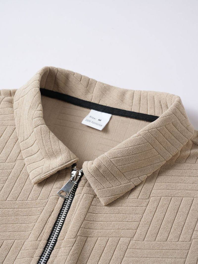 Summer New European And American Men's Polo Shirt Short Sleeve Button T-shirt Loose Jacquard Top Tees Shirt Men's Fashion_voghion.com