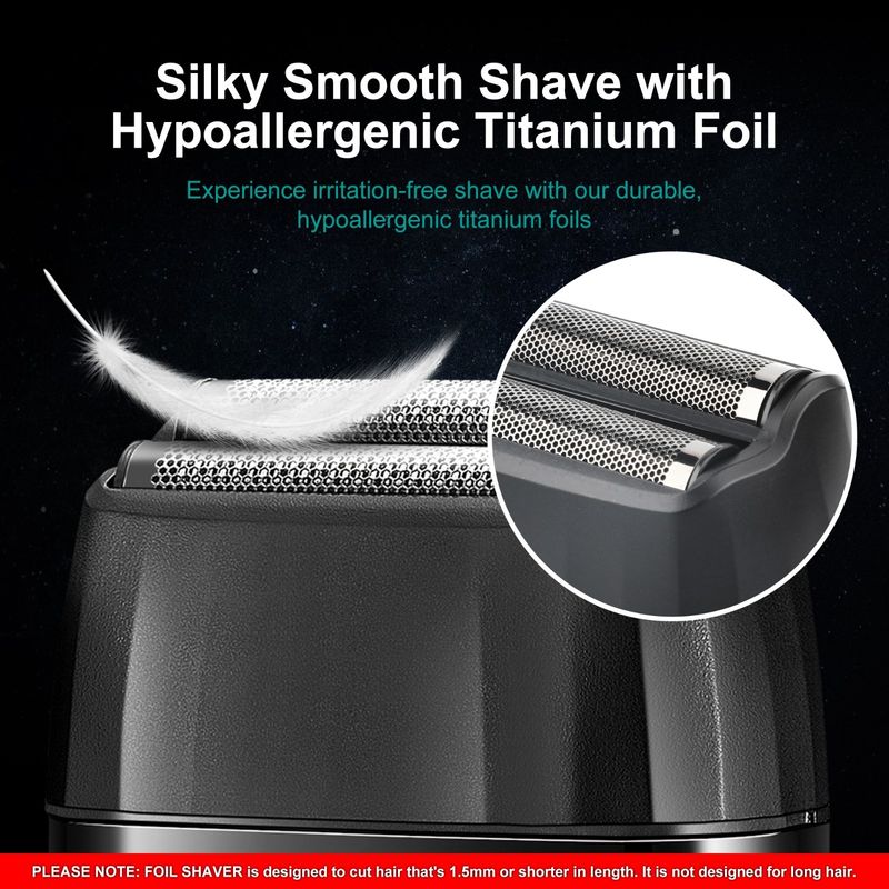 VGR Elektrischer Rasierer Folienrasierer Männer Schnurlose Rasiermaschine Skin Fade Barber Kit_voghion.com