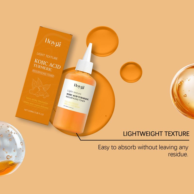 Eau hydratante tonifiante au curcuma Hoygi, rafraîchissante et hydratante, non collante, douce et efficace, pour un soin quotidien du visage_voghion.com