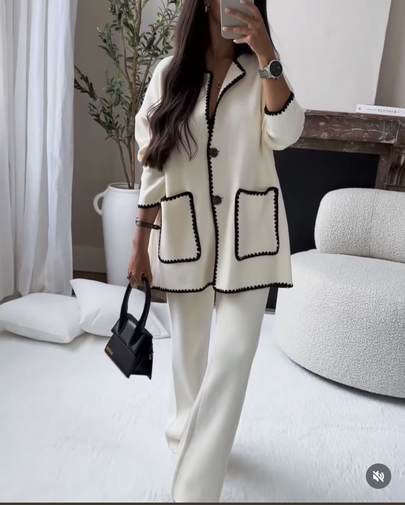 Ropa de mujer, traje de parche de parche de moda_voghion.com