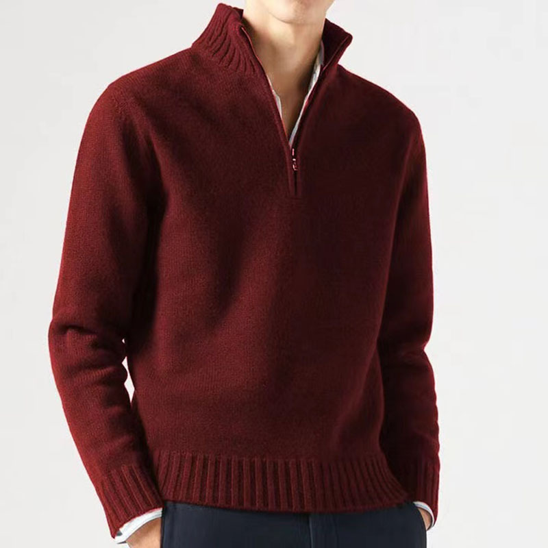 Zipper Jumper Männer Weiße Pullover Herbst Winter Frühling Pullover Pullover Jumper Elegante Streetwear Y2k Tops Kurze Jumper_voghion.com
